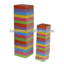 54 Stück Bunte Qualität Hölzerne Giant Jenga